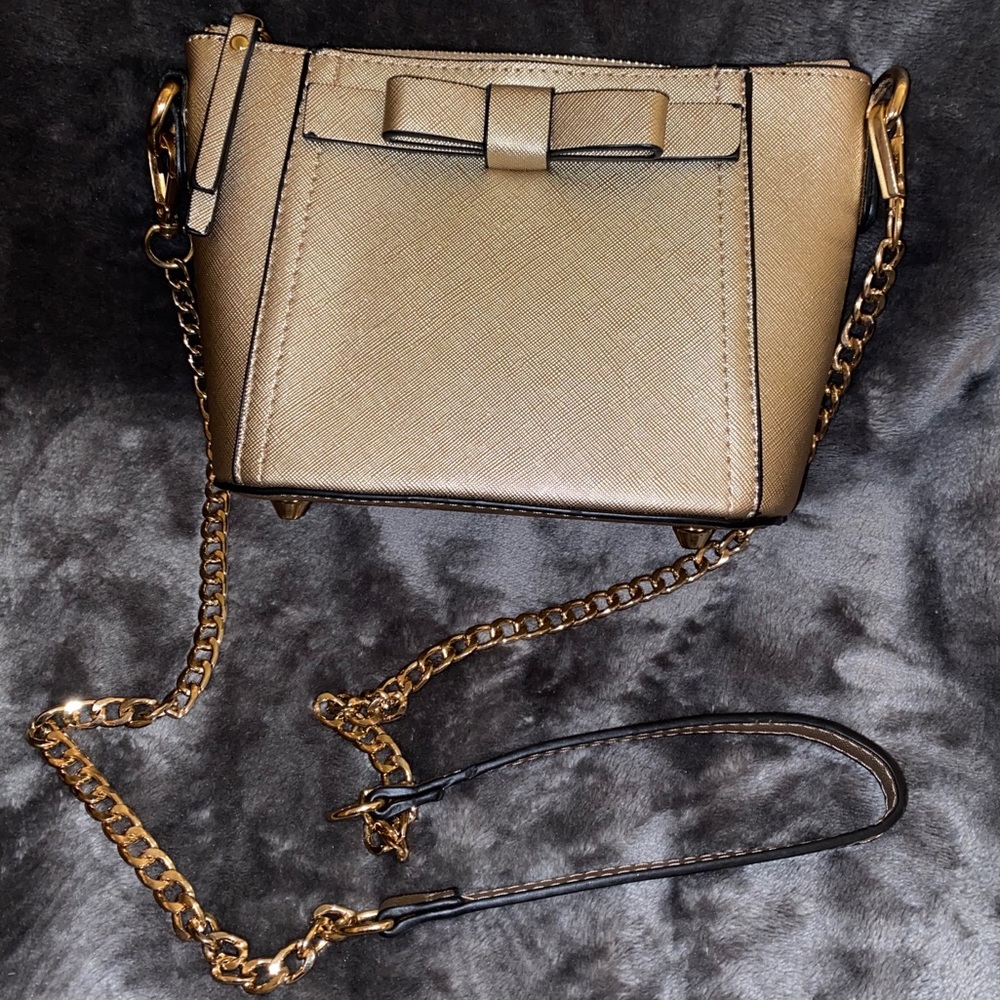 Gold Cross Body Purse